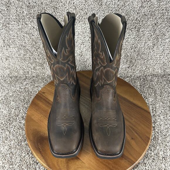 Wolverine Men’s 11.5 Rancher Square-Toe Steel-Toe Wellington Work Boots Leather - Picture 4 of 13